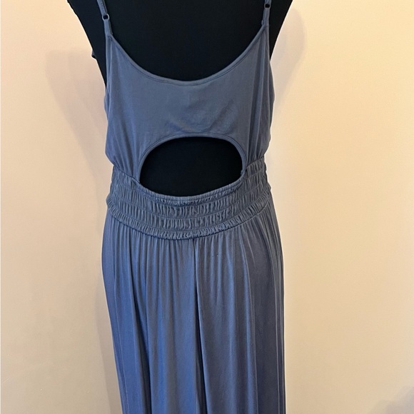 Express High-Low Ruffle Maxi Dress. Size medium. Color is a blueish/purple. - Picture 6 of 6